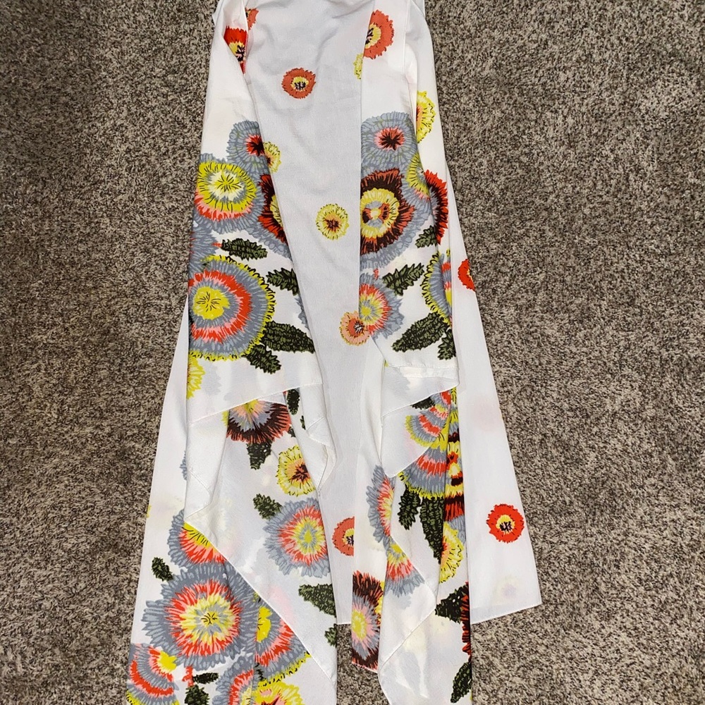 Floral sleeveless Cardigan